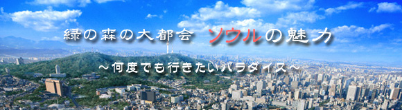 緑の森の大都会 ソウルの魅力 ～何度でも行きたいパラダイス～