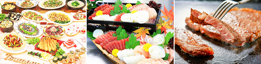 60種類の贅沢ディナー