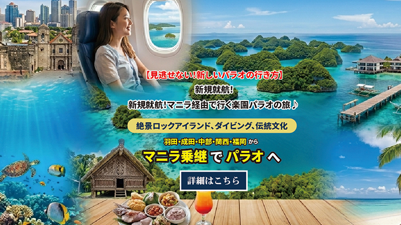 見逃せない！新しいパラオの行き方