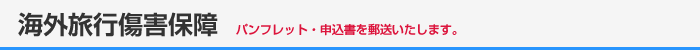 海外旅行傷害保障