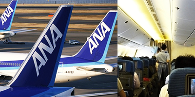 全日本空輸　機内