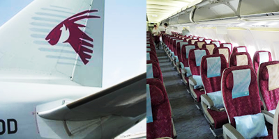 カタール航空　機内